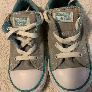 Converse Kids Sneakers in Gray and Teal